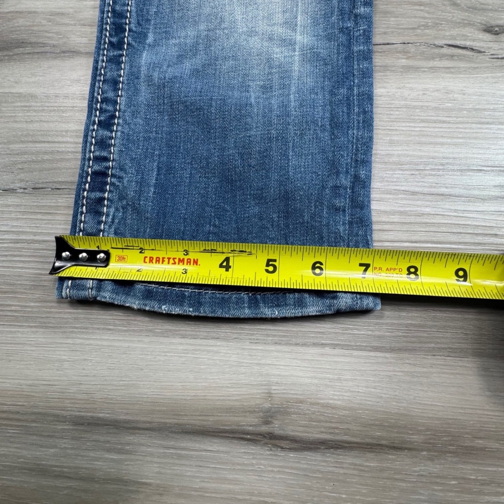 Miss Me Signature Cuffed Capri Jeans Size 27 Medium Wash Embellished JP5755P4 - Picture 4 of 16